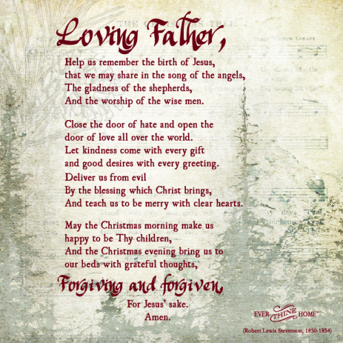 A Christmas Prayer Ever Thine Home