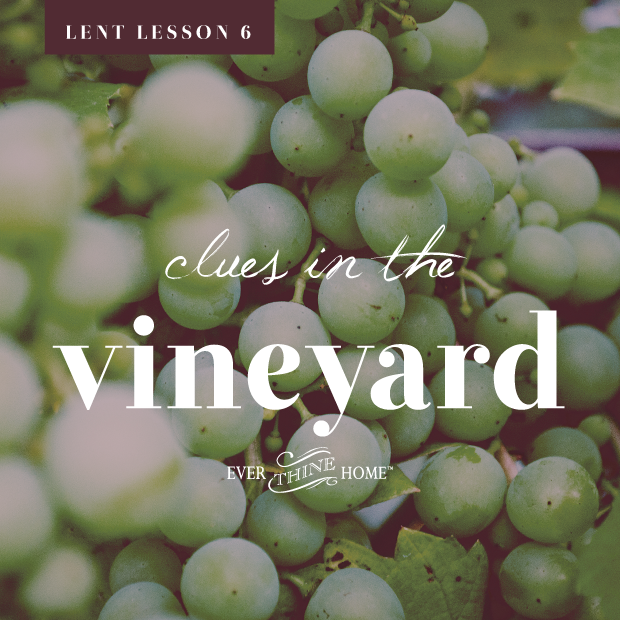 Lent Lesson 6: Clues in the Vineyard - Ever Thine Home