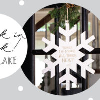 Snowflake Door Decor