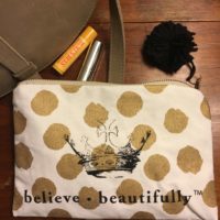 Believe Beautifully Cosmetic Bag