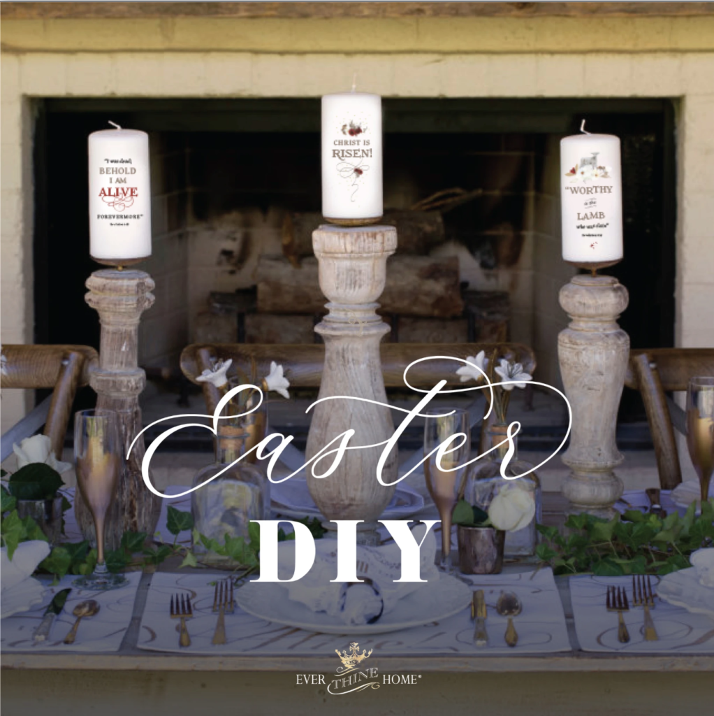 Easter Candles DIY Ever Thine Home